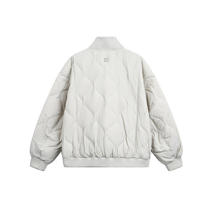 Damen Gesteppte Kurzblousonjacke mit Stehkragen und elastischem Saum Echoarchiv