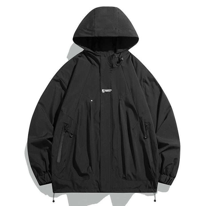 Unisex Funktionsjacke mit wasserabweisenden Eigenschaften und verstellbarem Kapuzenkragen Echoarchiv