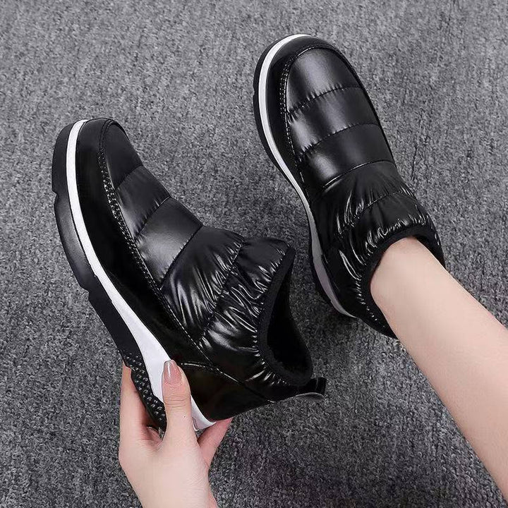 Damen nan gesteppte Winter-Sneaker-Boots mit Thermofutter, elastischem Schaft und rutschfester Profilsohle Echo Archiv