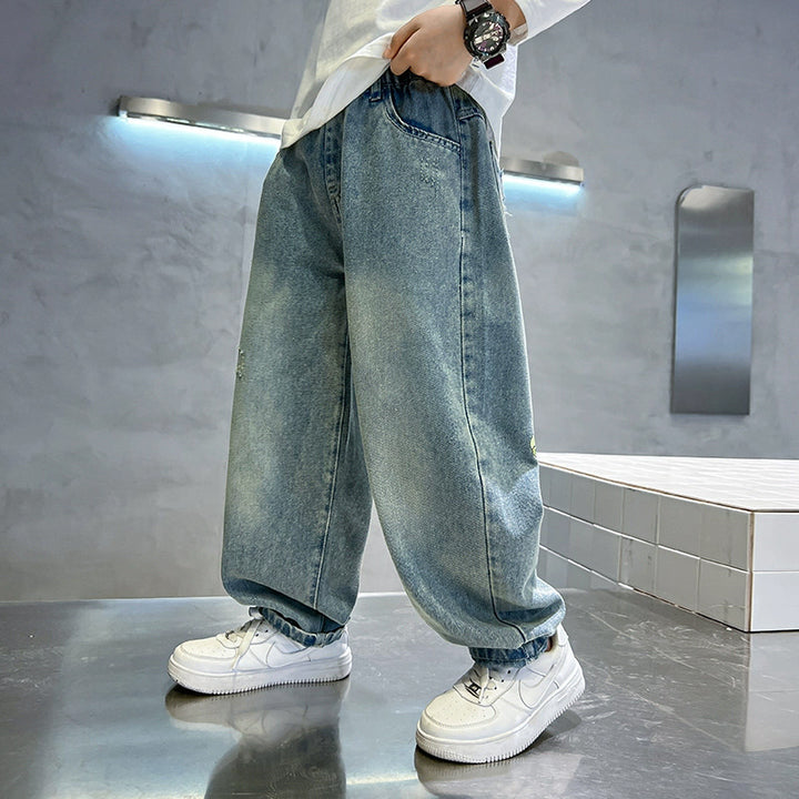 Unisex lässige Jeans mit bunten Graphics Echo Archiv
