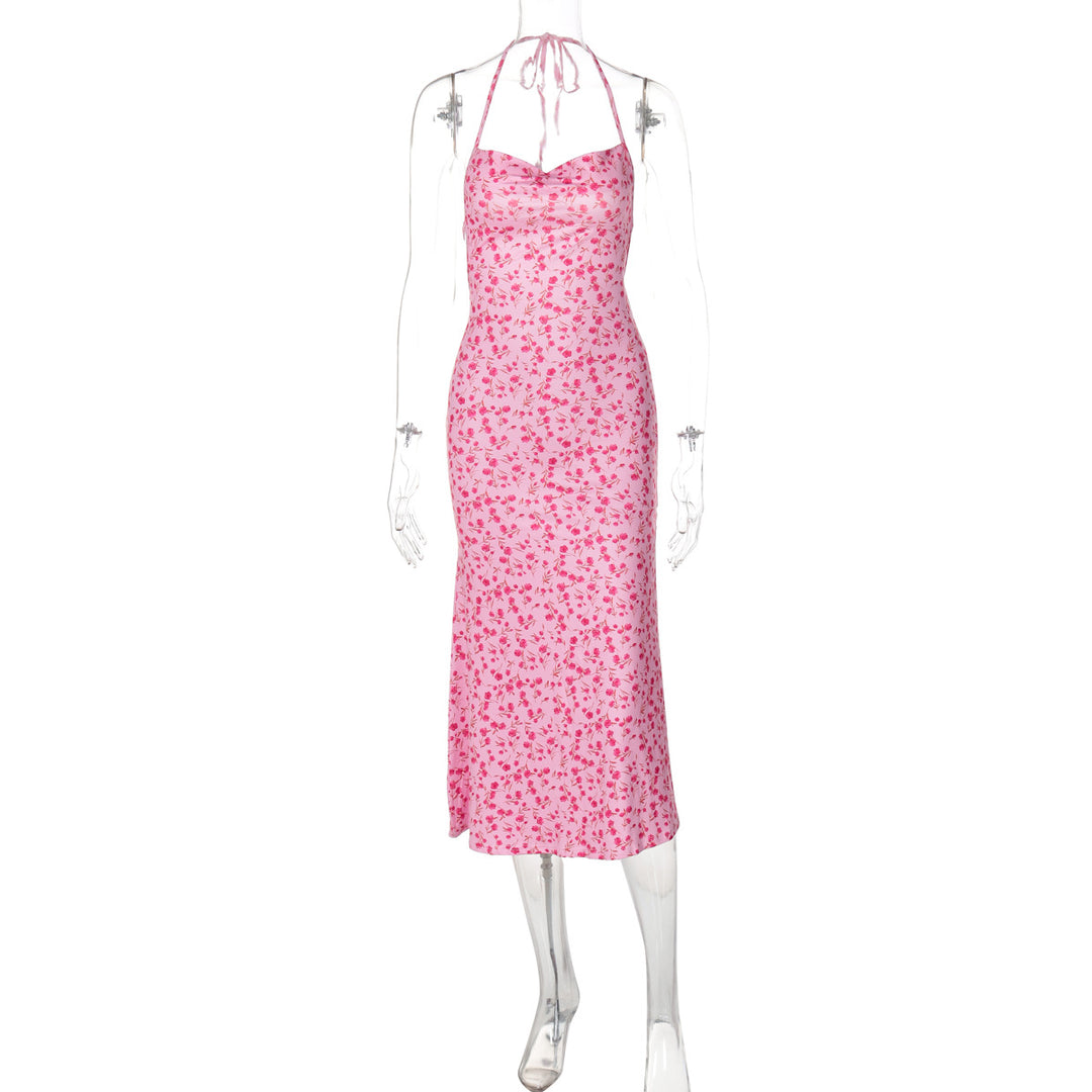 Damen Maxikleid mit eleganter Schnürung und floralem Muster Echo Archiv