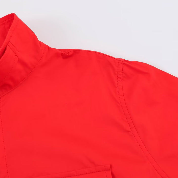 Damen Oversize‑Hemdenjacke mit Stehkragen und aufgesetzten Brusttaschen Echo Archiv