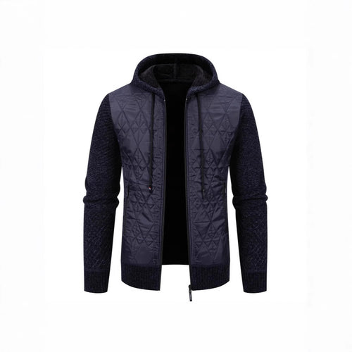 Herren gesteppte Übergangsjacke mit hohem Kragen und modernem Design Echoarchiv