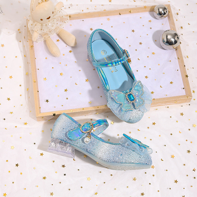Damen Glitzernde Ballerinas mit Blumenmotiv Echo Archiv