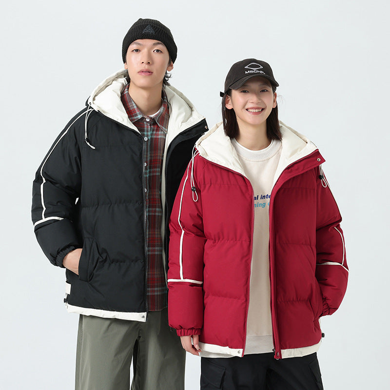 Herren modische Kapuzenjacke mit hochwertiger Füllung und funktionalen Taschen Echoarchiv