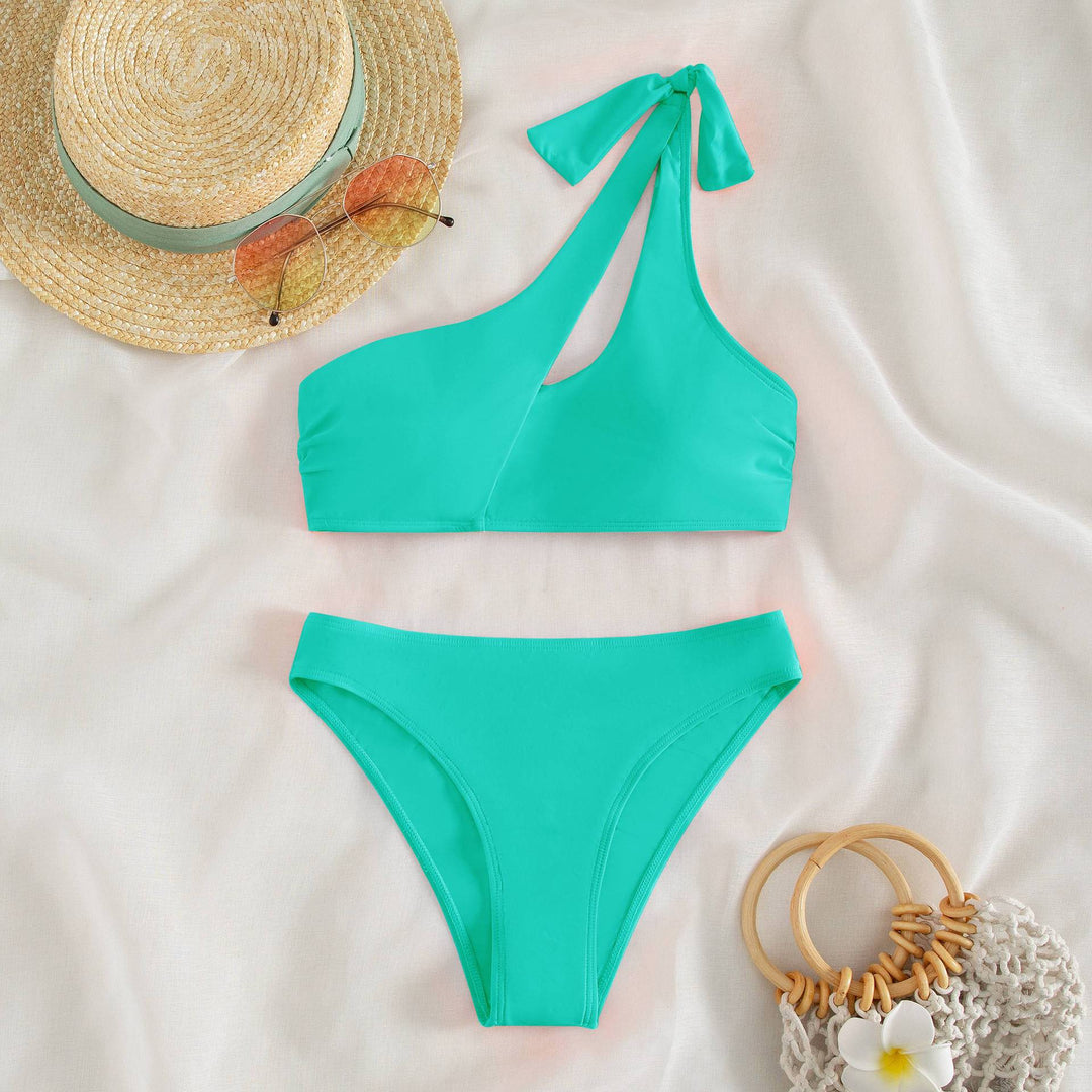 Damen asymmetrischer Bikini mit modischen Cut-Outs Echo Archiv