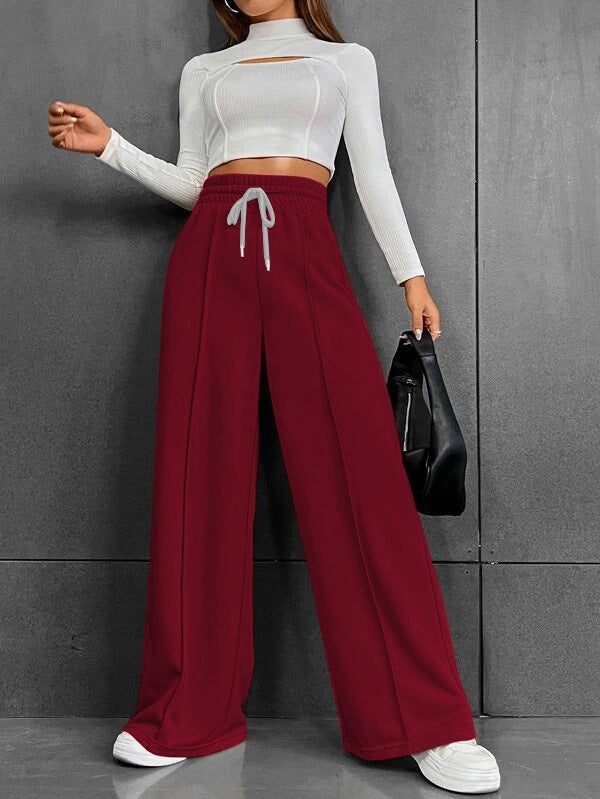 Damen Lässige weite Sweatpants mit verstellbarem Bund Echo Archiv