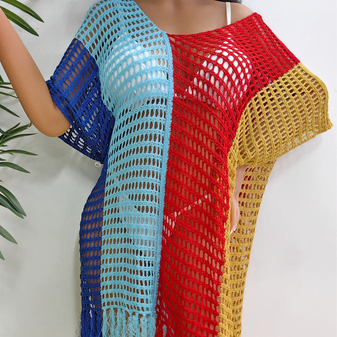 Damen luftig-transparenter Strandponcho Echo Archiv