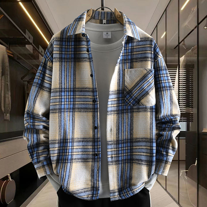 Herren Karierter Shirtjacke Echoarchiv