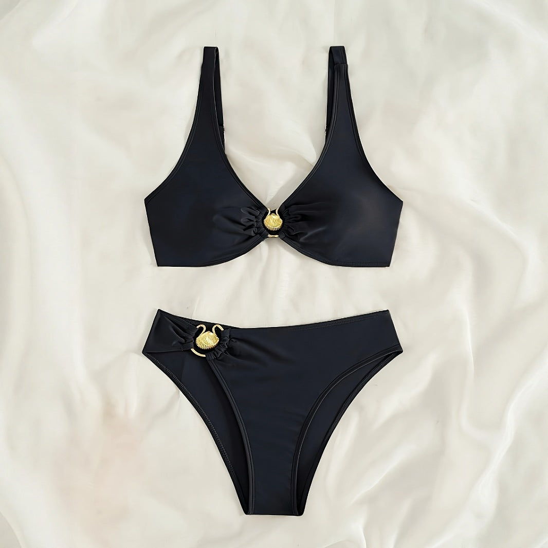 Damen Bikini-Set mit modischem Ringdetail Echo Archiv
