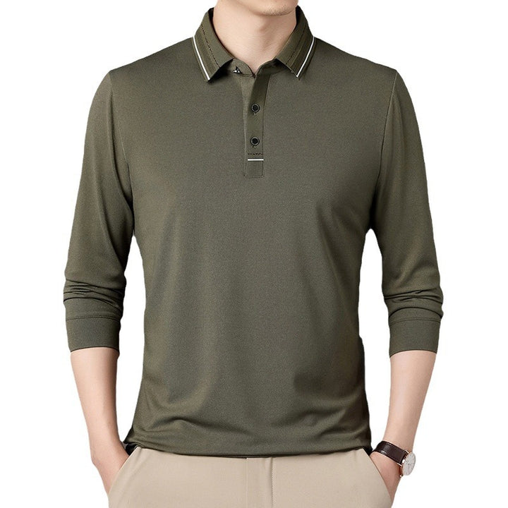 Herren elegantes Poloshirt mit strukturiertem Kragen und stilvollen Akzenten Echoarchiv