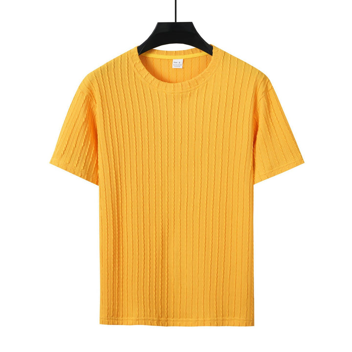 Herren T-Shirt mit strukturiertem Muster Echoarchiv