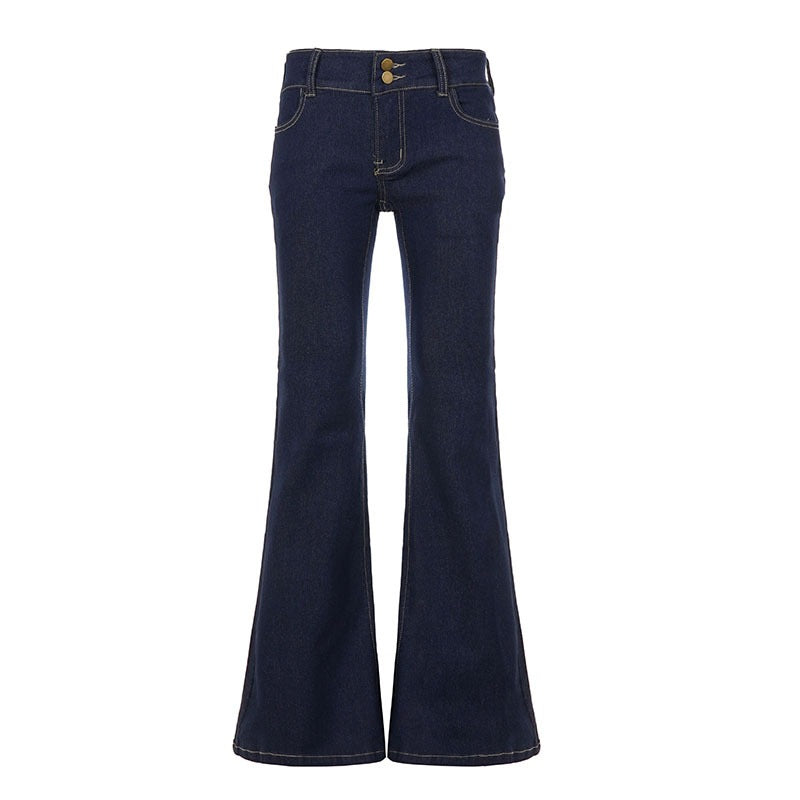 Damen Bootcut Jeans mit hohem Taillenbund und eleganter Nahtführung Echo Archiv