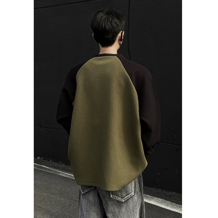 Herren Sportlicher Raglan-Pullover mit Struktur Echo Archive