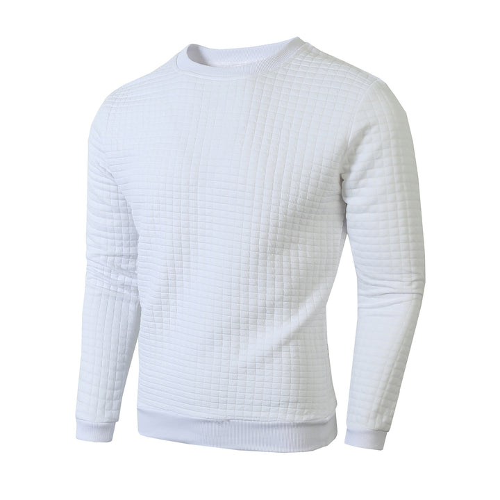 Herren Sweater mit strukturiertem Design und Rundhalsausschnitt Echoarchiv