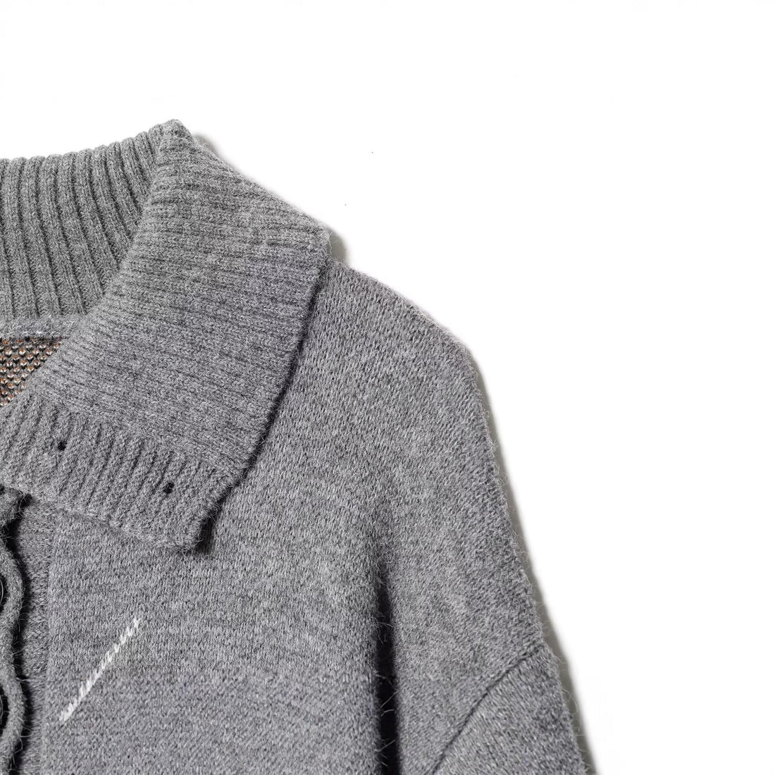 Damen Oversized Strickpullover mit Rautenmuster und Rollkragen Echoarchiv
