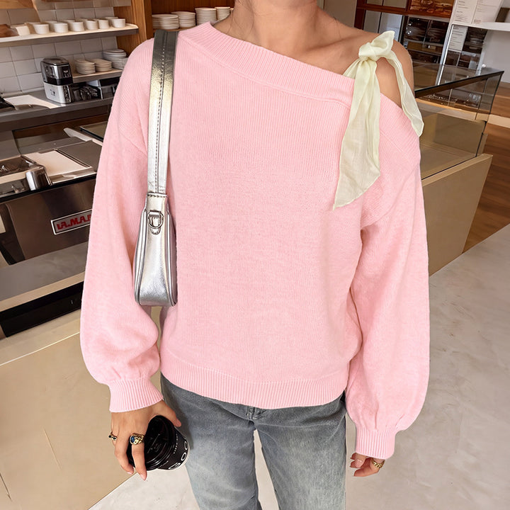 Damen Trendiger Pullover mit Schulterband Echo Archiv