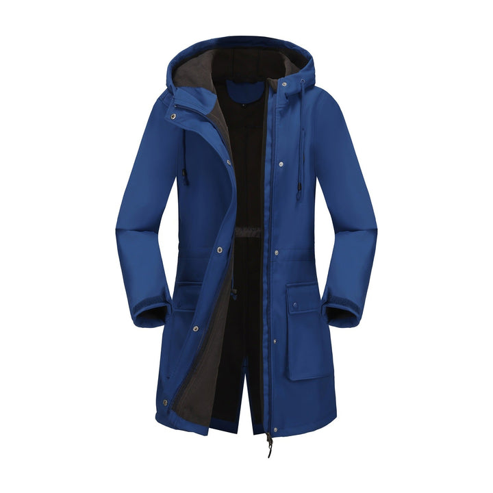 Damen funktionale Outdoor-Jacke mit verstellbarem Taillenzug und Innenfutter Echoarchiv