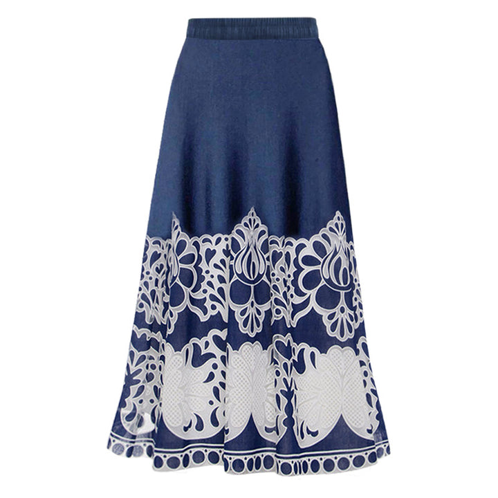 Damen eleganter einteiliger Badeanzug mit aufwendiger Spitzenverzierung Echo Archiv