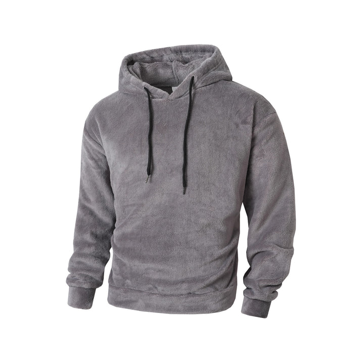 Herren kuscheliger Fleece-Hoodie mit sportivem Schnitt und verstellbarem Kordelzug Echoarchiv