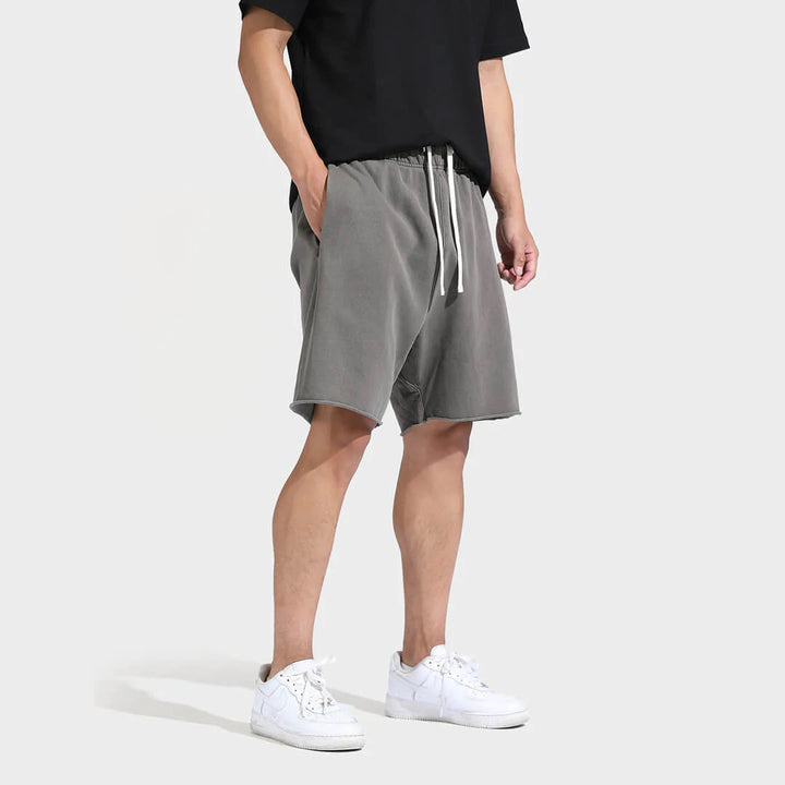 Herren Bequeme Sweatshorts mit elastischem Bund und Seitentaschen Echoarchiv