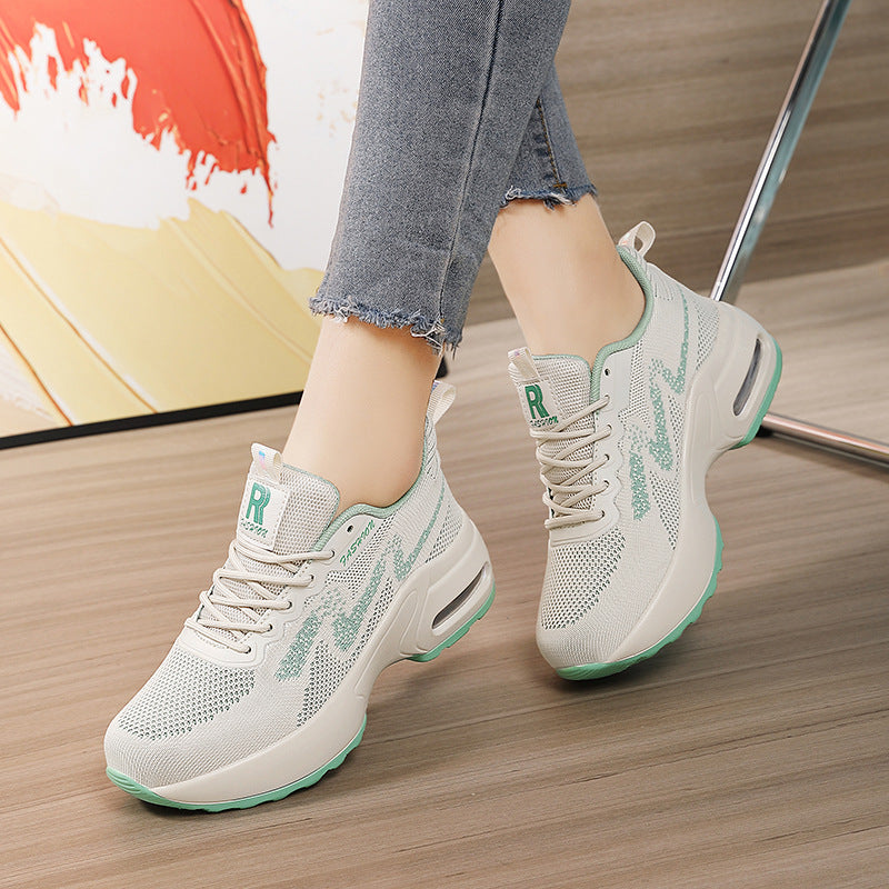 Damen nan modischer Strick-Fitness-Sneaker mit ergonomischer Rocker-Sohle und integrierter Dämpfungskammer Echo Archiv