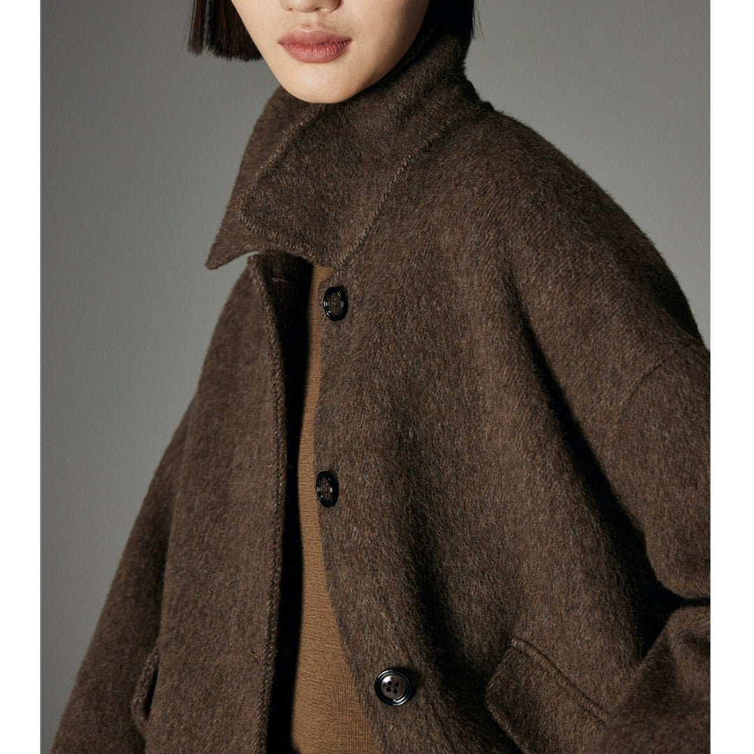 Damen Stilvolle Wolljacke Echoarchiv