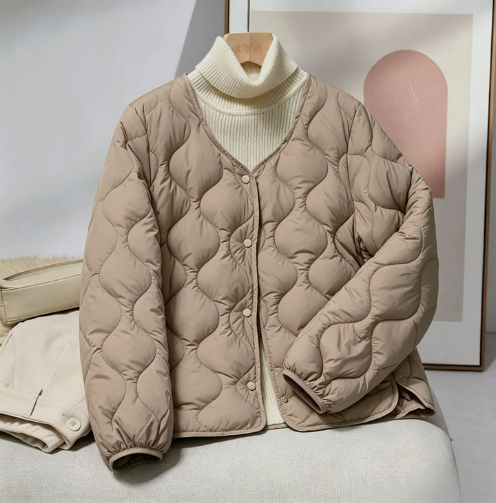 Damen Stilvolle, wattierte Freizeitjacke Echoarchiv