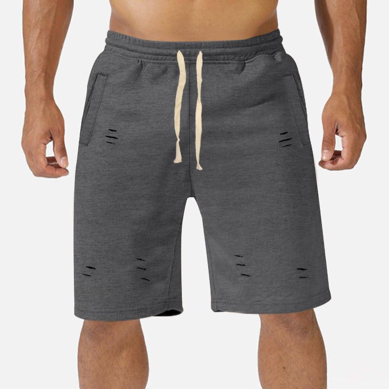 Herren lässige Shorts mit strategischen Schlitzdetails und elastischem Bund Echoarchiv