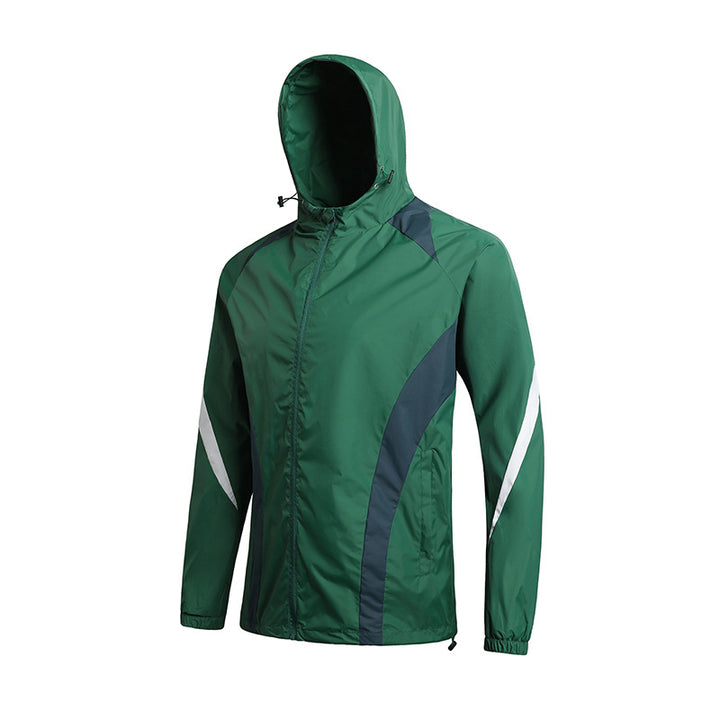 Herren Leichte Windjacke mit Kapuze Echo Archiv
