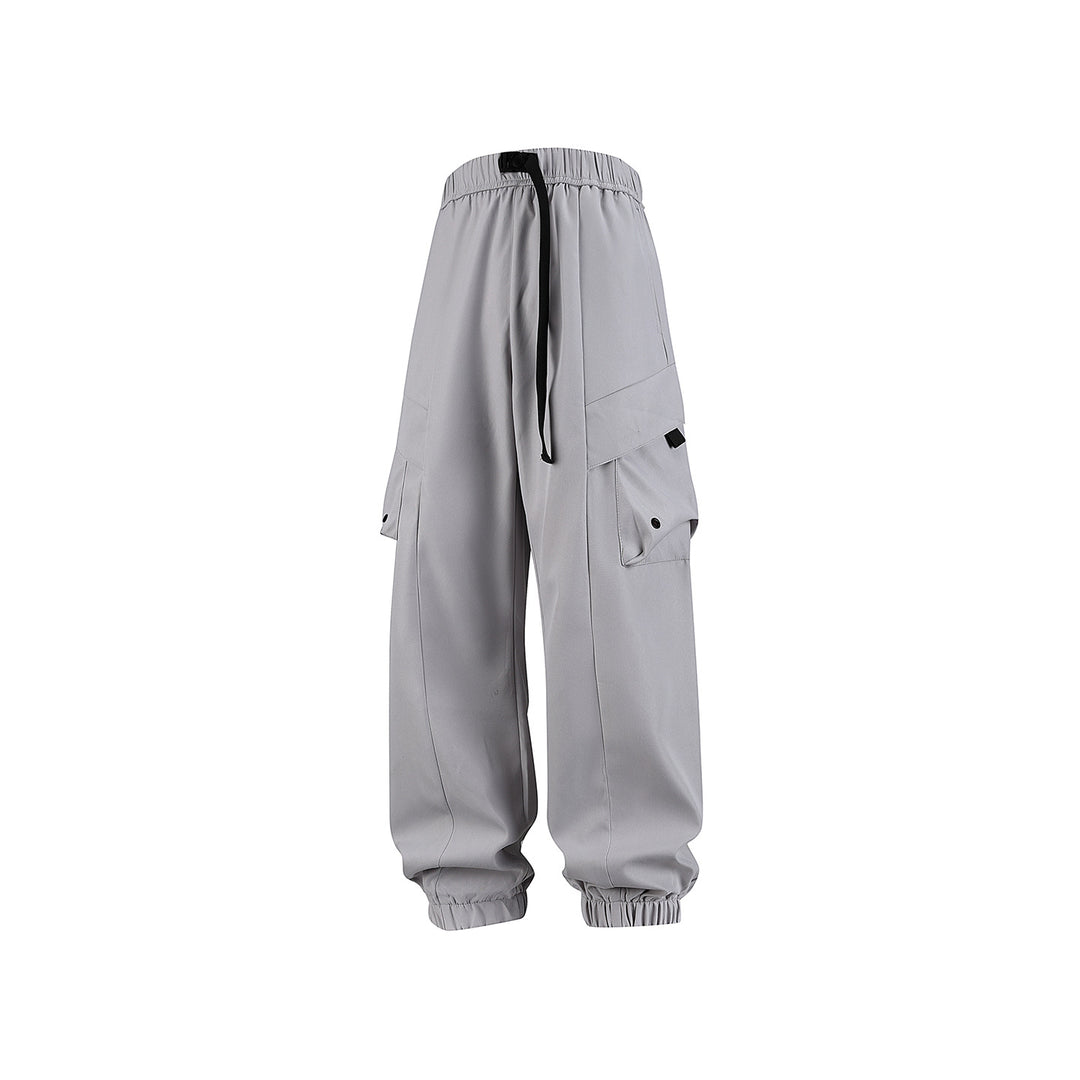 Herren Weite Cargo-Joggerhose mit elastischem Tunnelzugbund, Mehrfachklappentaschen und gerippten Knöcheln Echo Archiv