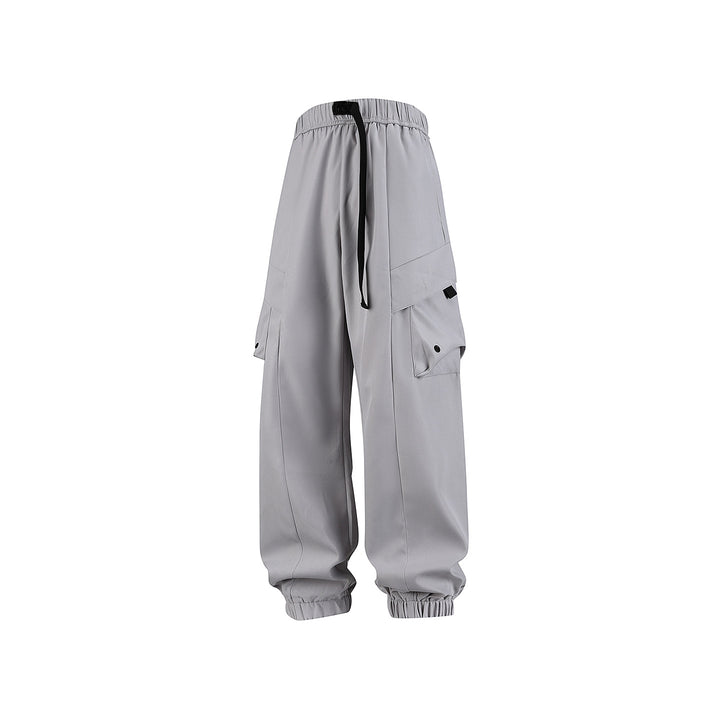 Herren Weite Cargo-Joggerhose mit elastischem Tunnelzugbund, Mehrfachklappentaschen und gerippten Knöcheln Echo Archiv
