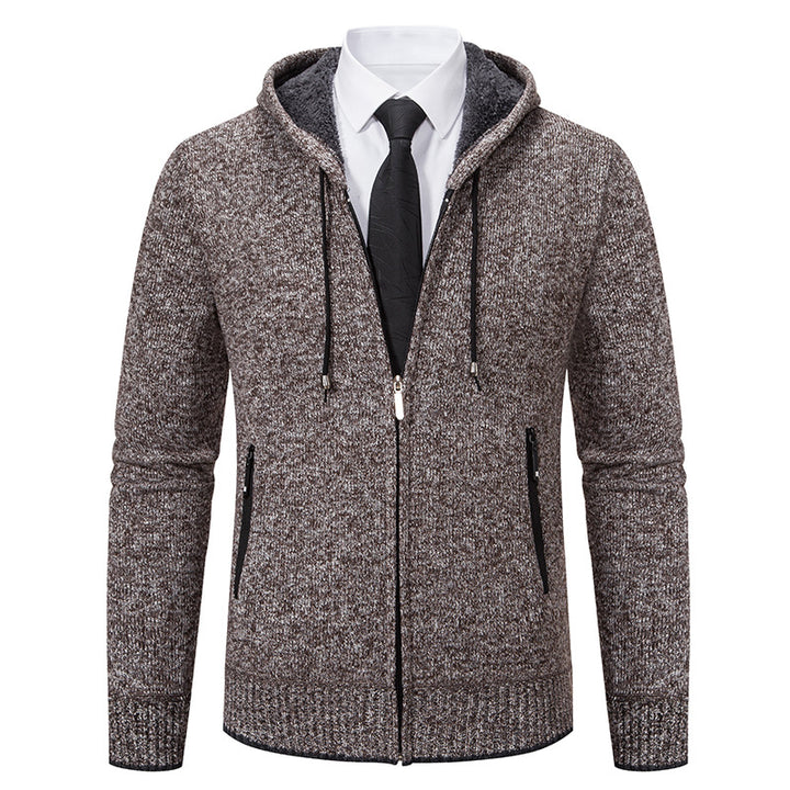 Herren sportliche Kapuzenjacke mit wärmendem Innenfutter und praktischen Taschen Echoarchiv