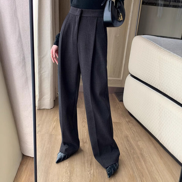 Damen Elegante Hoch taillierte Hose Echoarchiv
