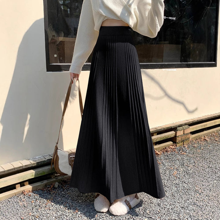 Damen Plissierter Maxirock mit hohem Bund Echo Archiv 1787632235