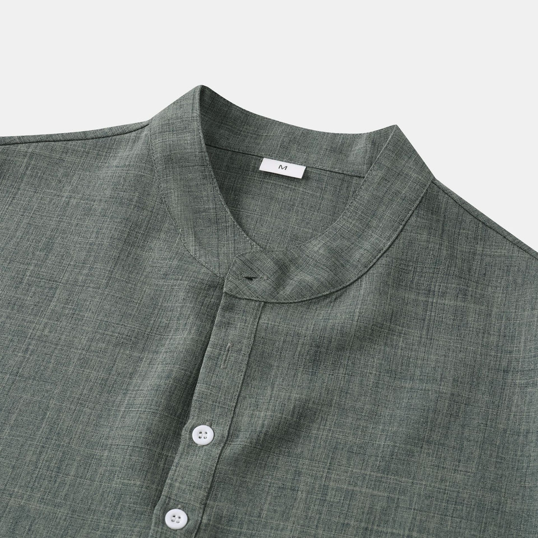 Herren Kurzarmhemd mit modernem Henley-Ausschnitt und strukturierter Oberfläche – Arvello