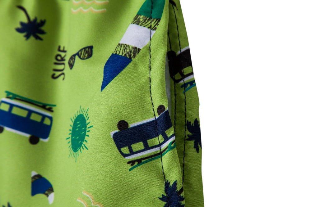 Herren Badeshorts mit modernem Surf-Motiv Echoarchiv