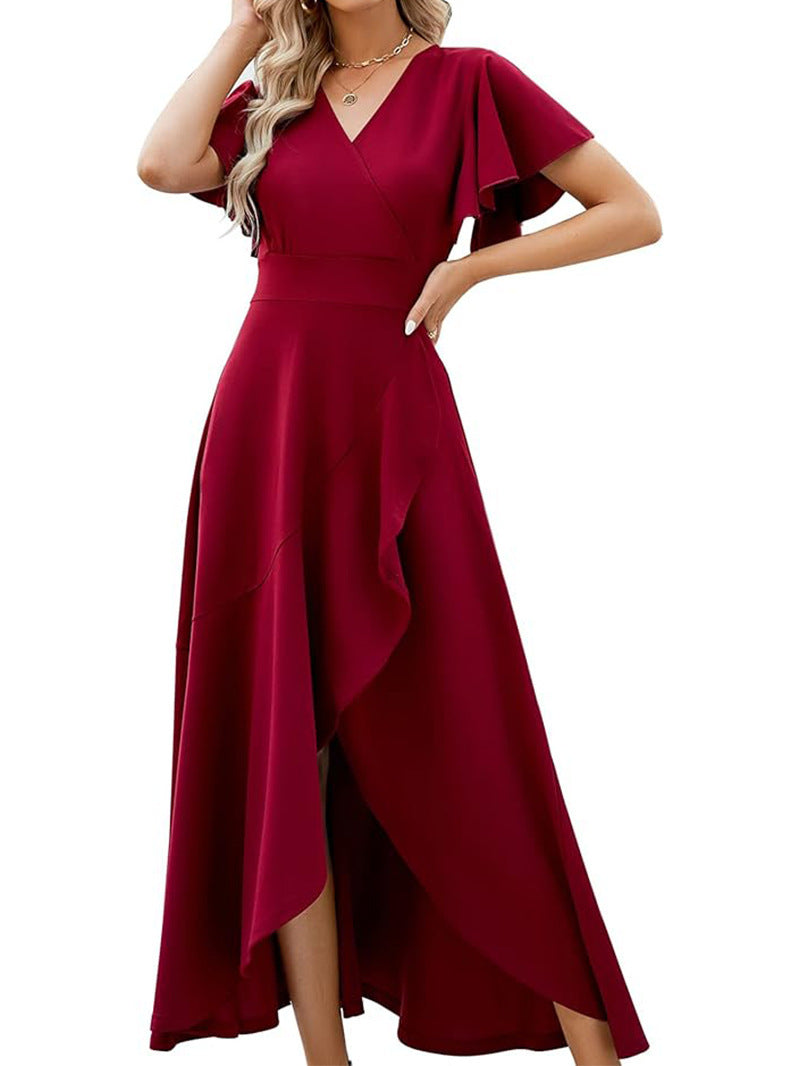 Damen Elegantes Maxikleid mit fließendem Rock und Rüschendetails Echo Archiv