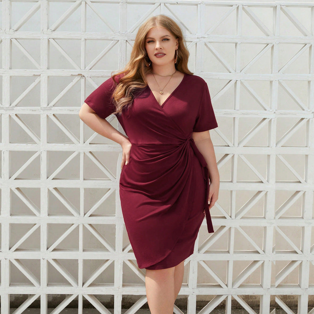 Damen Wickelkleid mit elegantem Rüschendesign und figurfreundlichem Schnitt Echo Archiv