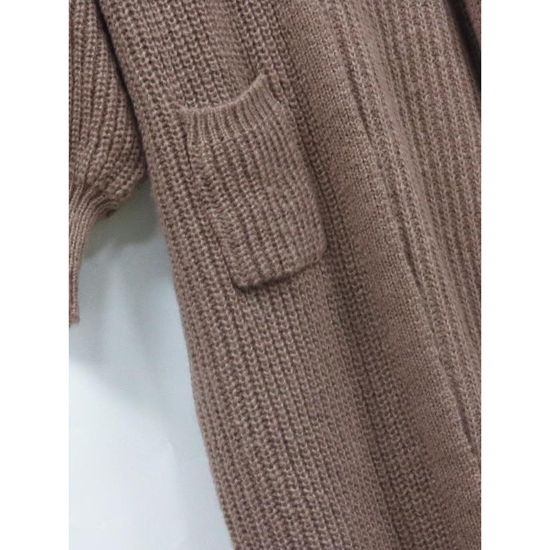 Echoarchiv | Strickcardigan Aus Wolle mit Taschen für Damen Perfekt für Den Alltag