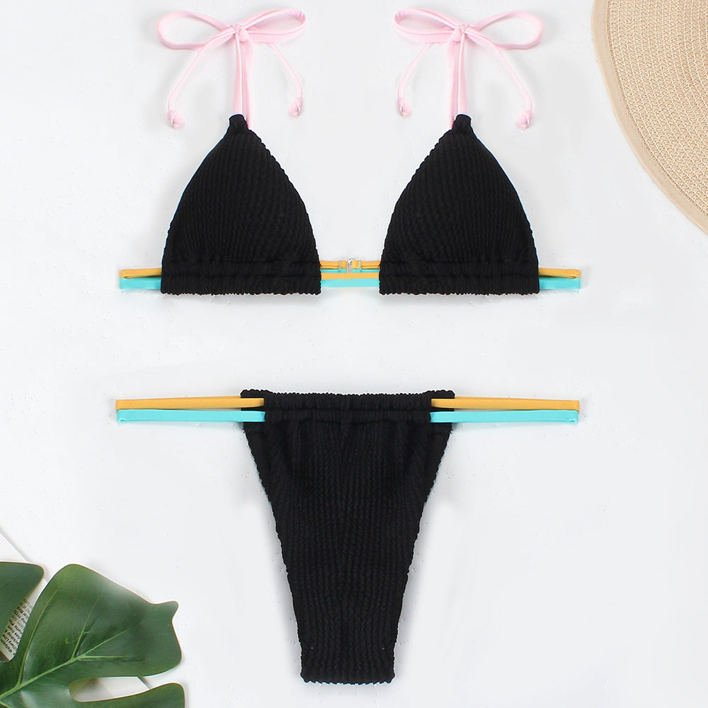 Damen Bikini-Set mit verstellbaren Trägern und kombiniertem Gummibund Echo Archiv