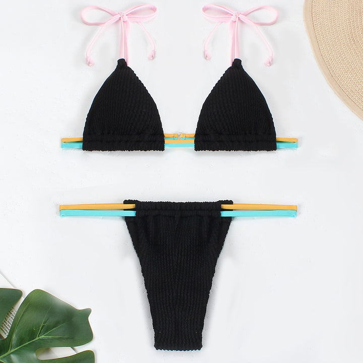Damen Bikini-Set mit verstellbaren Trägern und kombiniertem Gummibund Echo Archiv