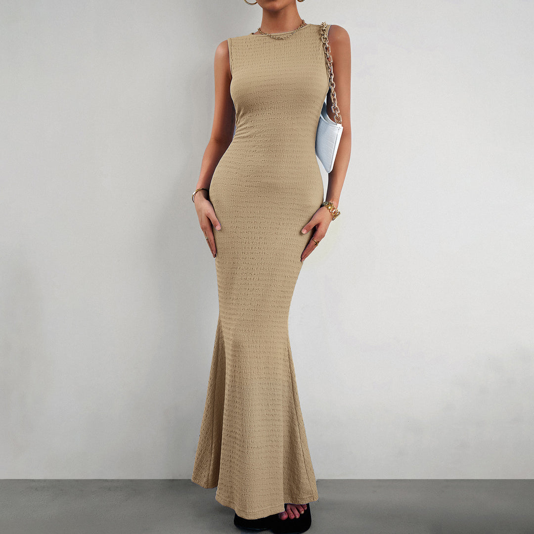 Damen Elegantes figurbetontes Abendkleid mit Fließendem Saum Echo Archiv