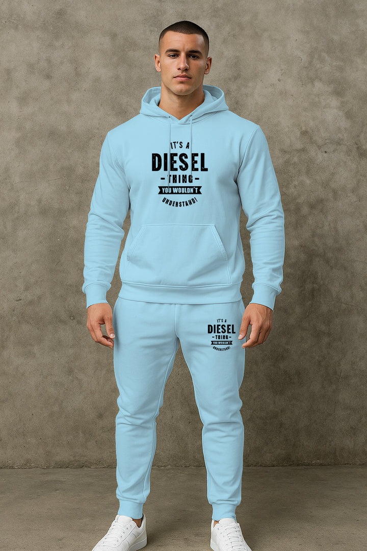 Herren Motivierter Sweatanzug mit funktionalem Kapuzenpullover und praktischen Taschen Echoarchiv