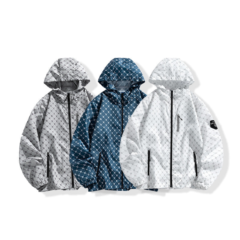 Herren Sportliche Windbreaker-Jacke Echo Archiv