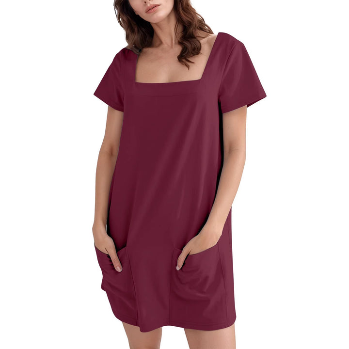 Damen Bequemes Freizeitkleid mit Taschen Echo Archiv
