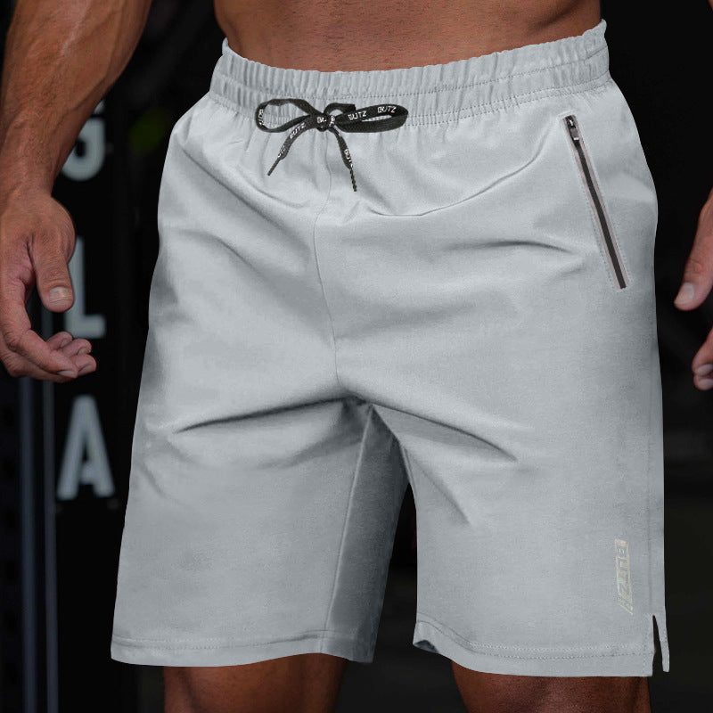 Herren Sportshorts mit seitlichen Reißverschlusstaschen und elastischem Bund Echoarchiv