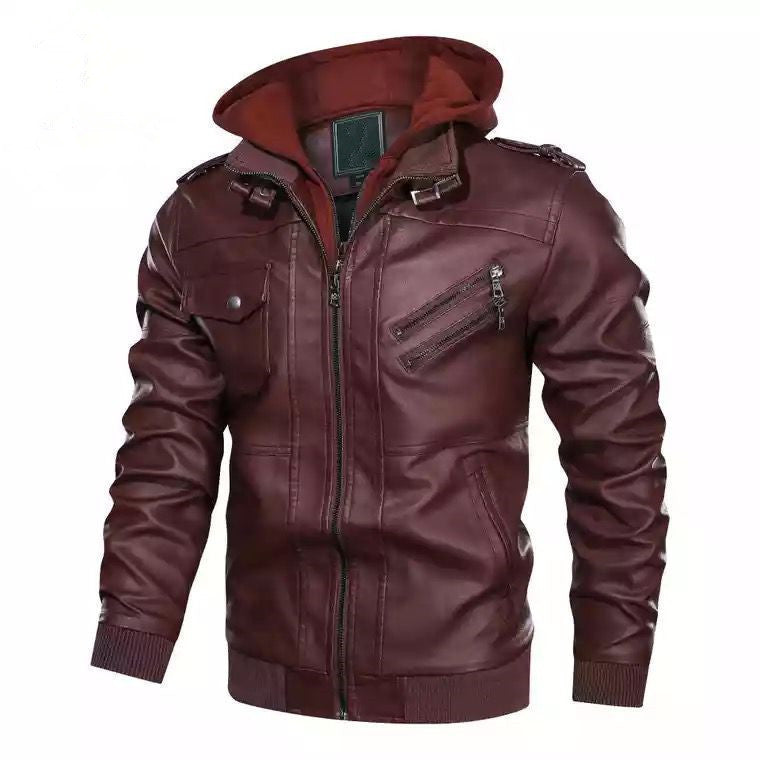 Herrenkunstlederjacke mit wärmendem Innenfutter Echo Archiv