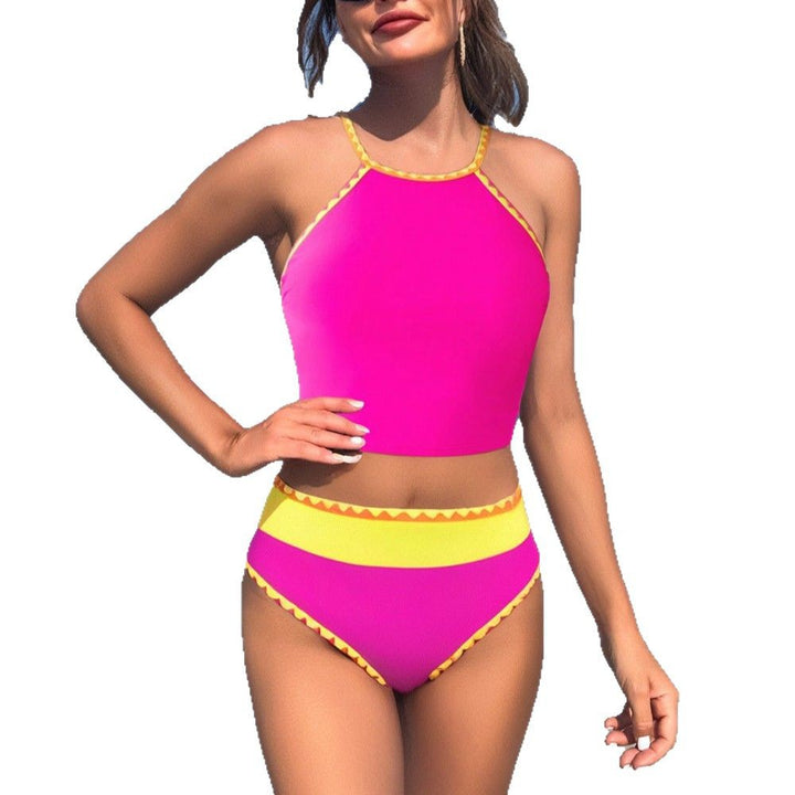 Damen Hochtaillierter Bikini mit sportlichem Oberteil Echo Archiv