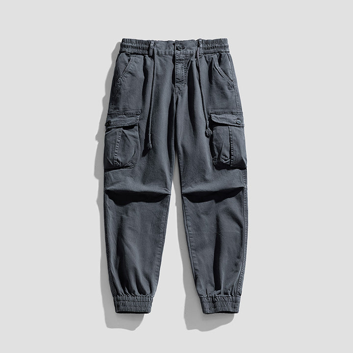 Herren Urbane Utility-Cargo-Jogger mit elastischem Komfortbund, Tunnelzug und Klapp‑Mehrfachtaschen Echo Archiv